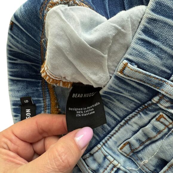 Beau Hudson Light Wash Skinny Jeans Size 6 - Picture 6 of 6